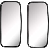 2 espejos universales para camiones- furgonetas o autobuses- 42 x 20 cm- tamaño con soporte flexible.